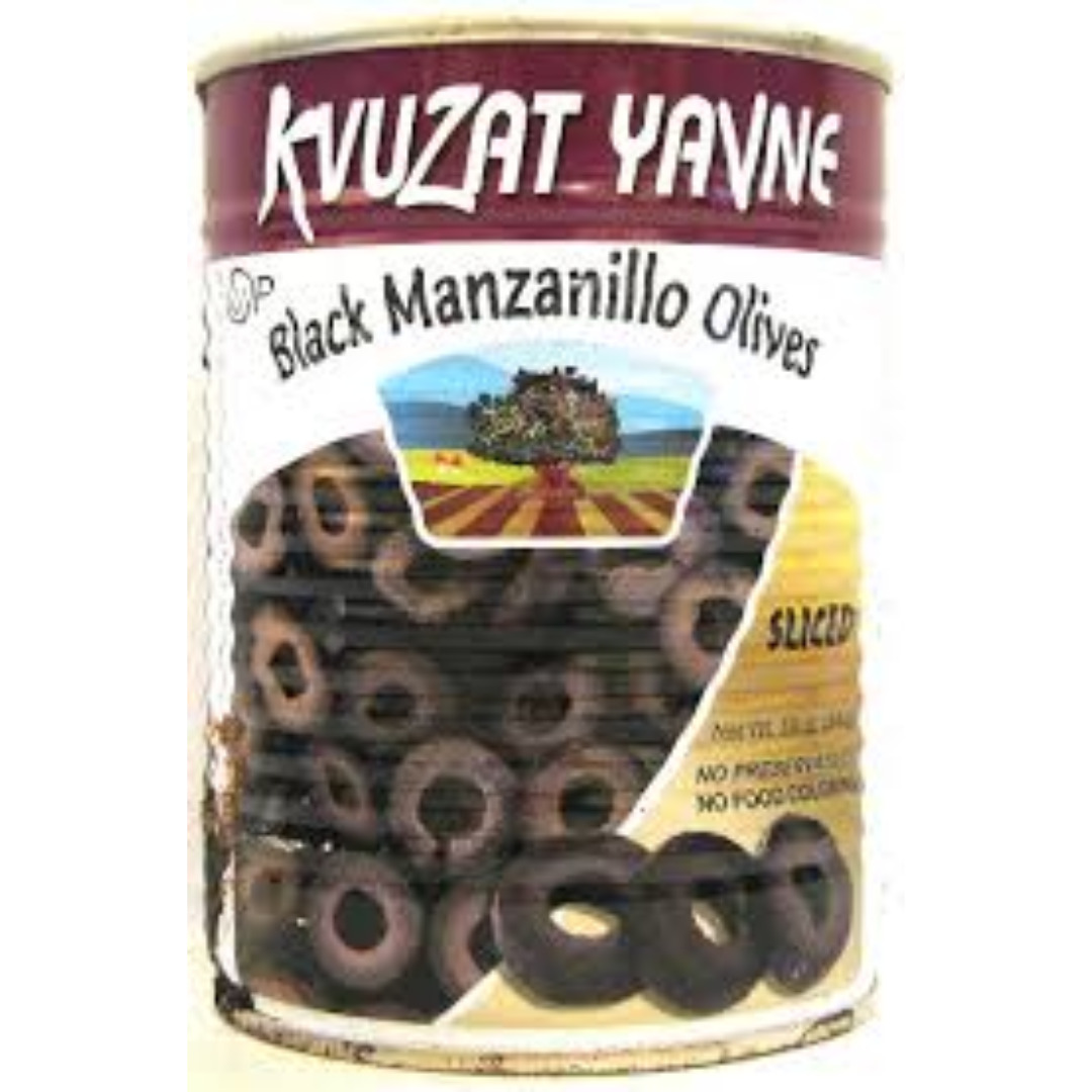 KVUZAT YAVNE BLACK MANZANILLO OLIVES SLICES