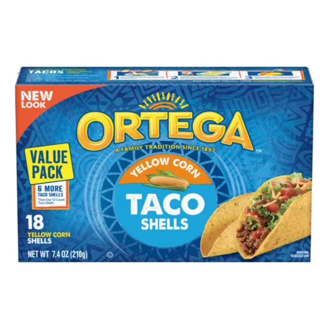 ORTEGA TACO SHELLS 18 CNT