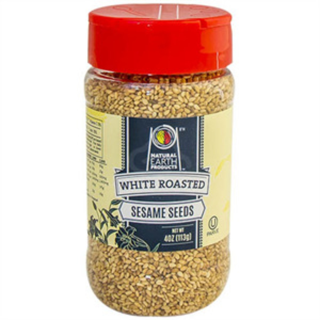 NATURAL EARTH WHITE ROASTED SESAME SEEDS
