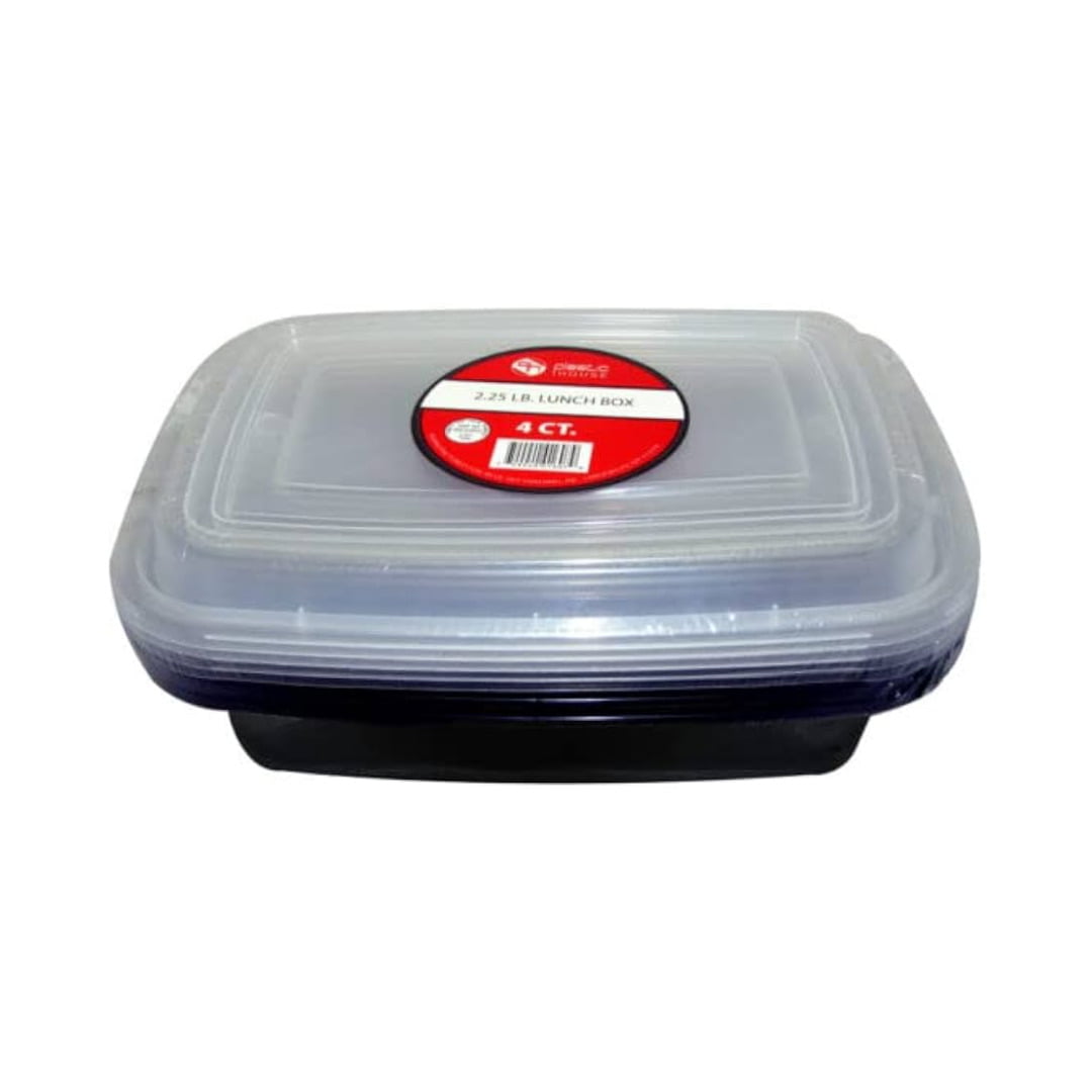 PLASTIC HOUSE 2.25 LB LUNCH BOXES