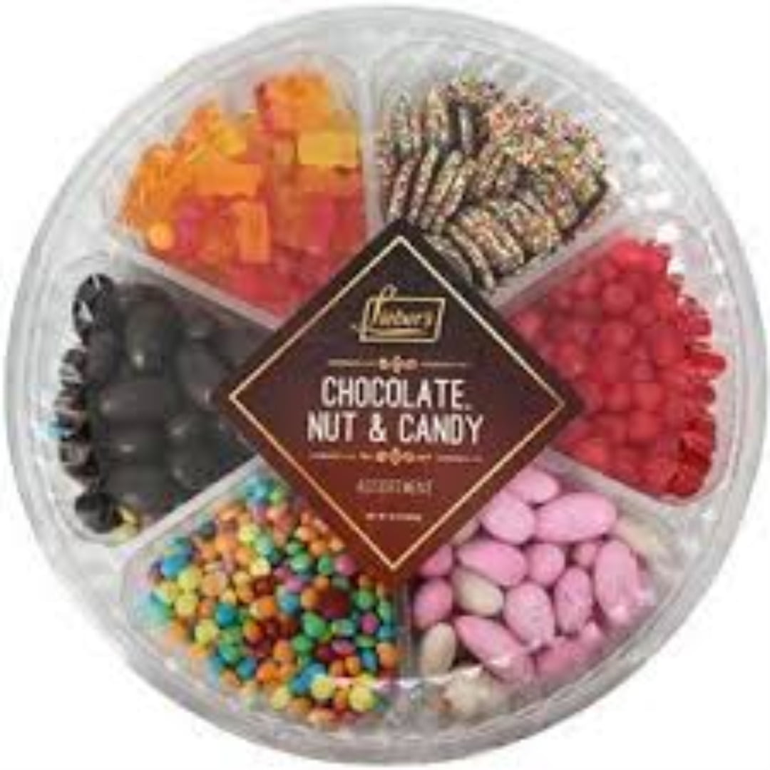 LIEBER'S 6 SECTION CHOC NUT & CANDY