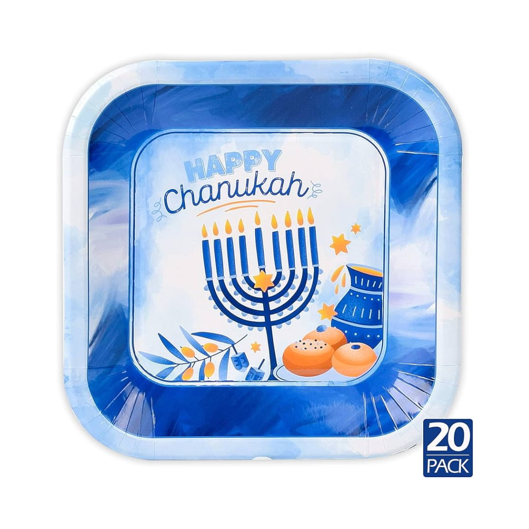 IZZY DIZZY 7" PLATE HAPPY CHANUKAH