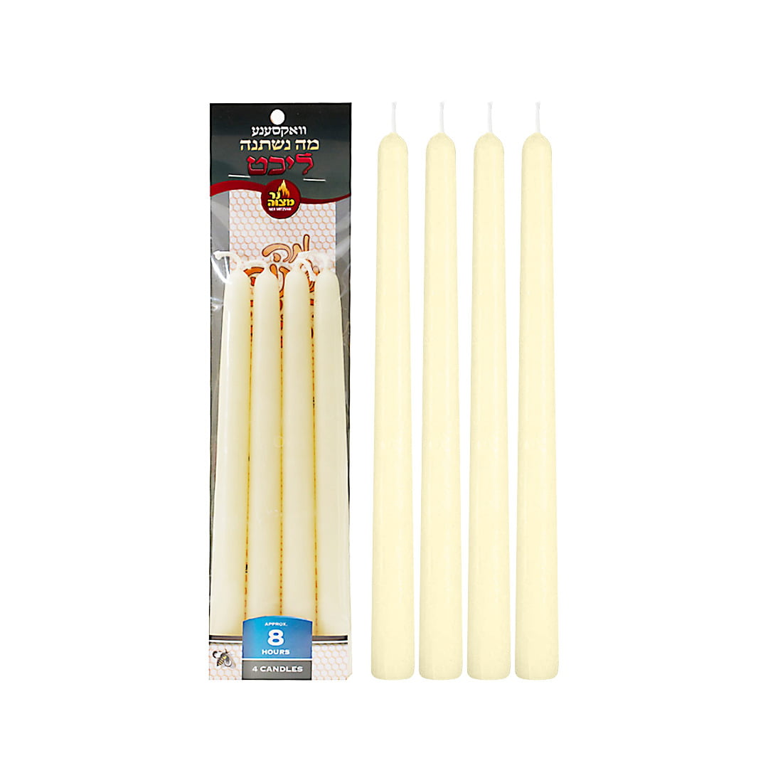 NER MITZVAH BEESWAX CANDLES LARGE