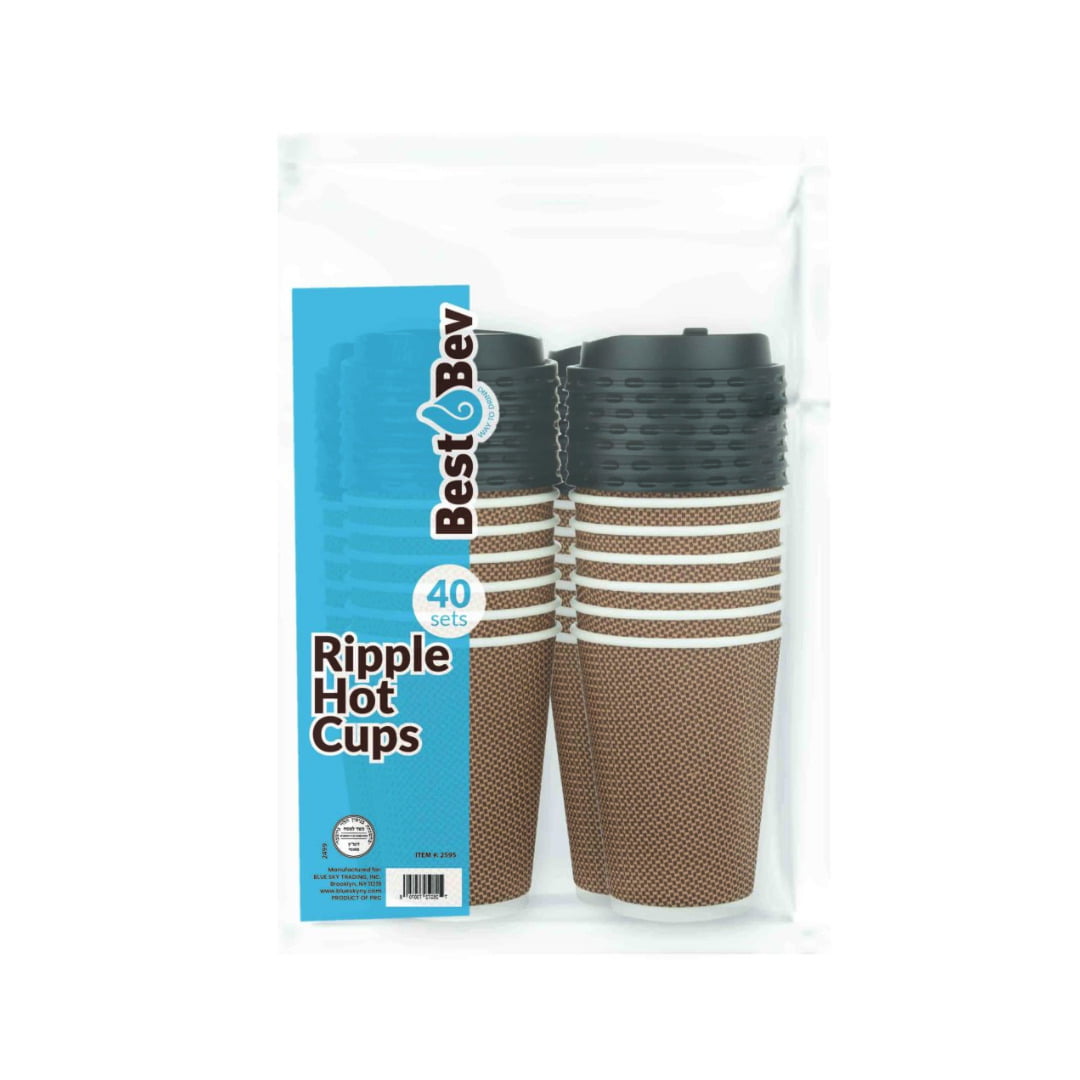 BEST BEV BROWN RIPPLE CUPS COMBO