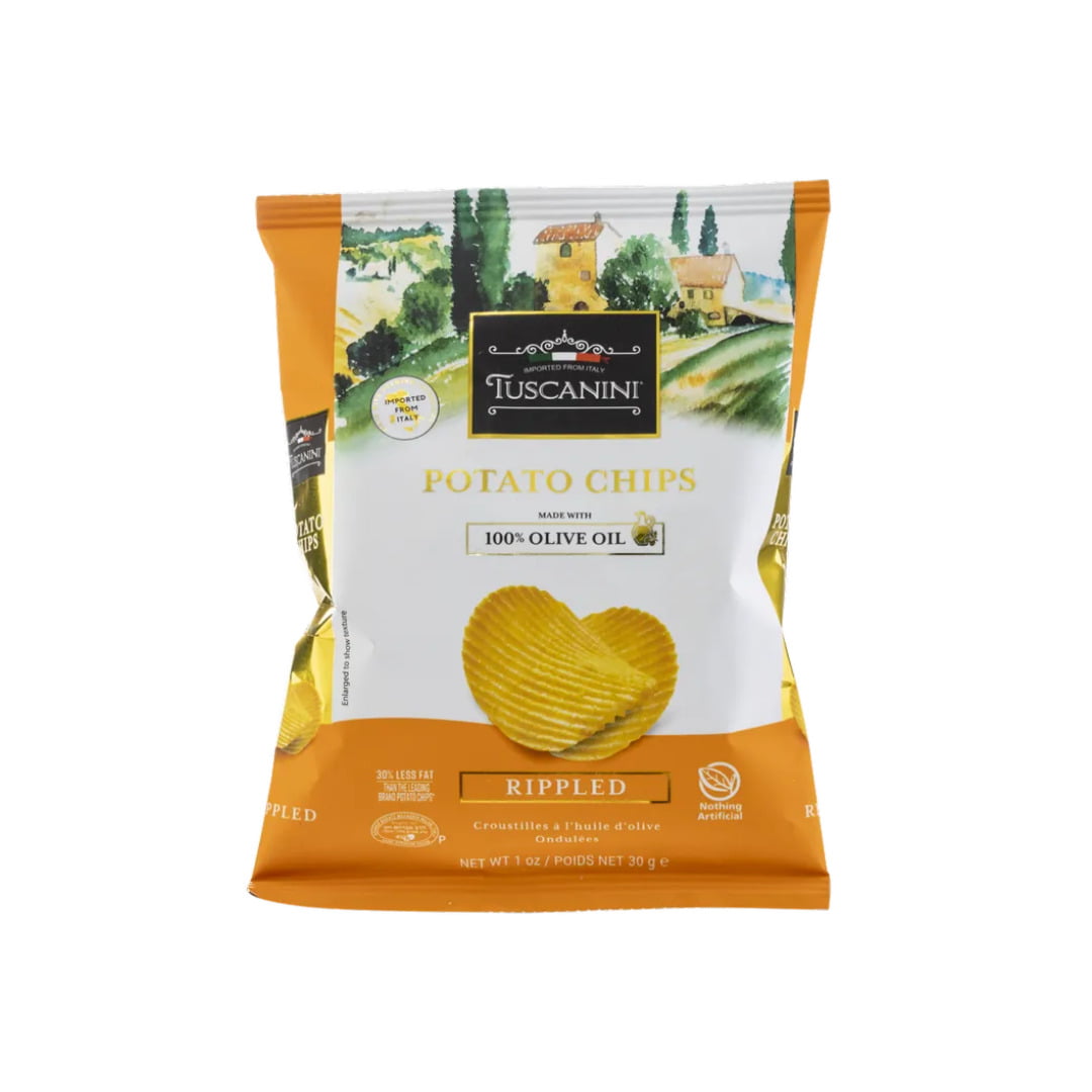 TUSCANINI CHIPS POTATO RIPPLED OLIVE OIL