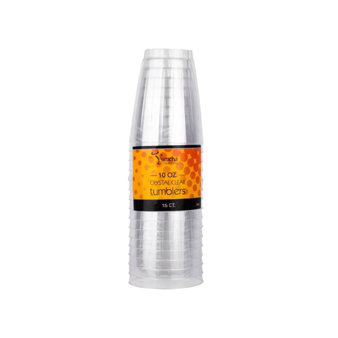 SIMCHA CLEAR TUMBLERS 10 OZ