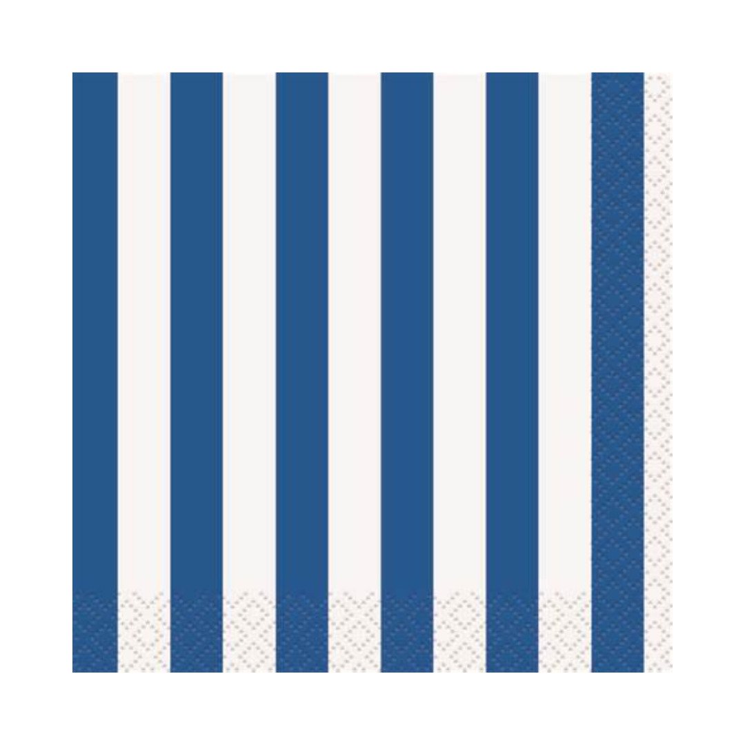 PROMINENCE COCKTAIL NAPKINS BLUE STRIPS