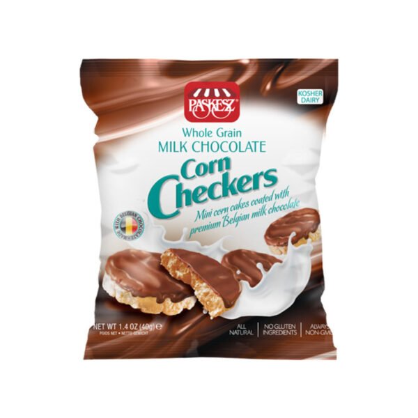 CORN CHECKERS W/ MILK CHOCOLATE