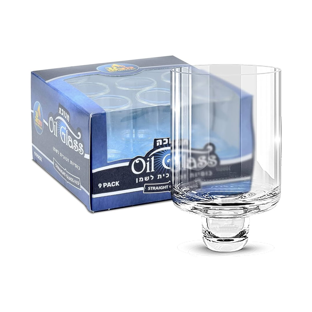 NER MITZVAH CRYSTAL CHANUKAH GLASS