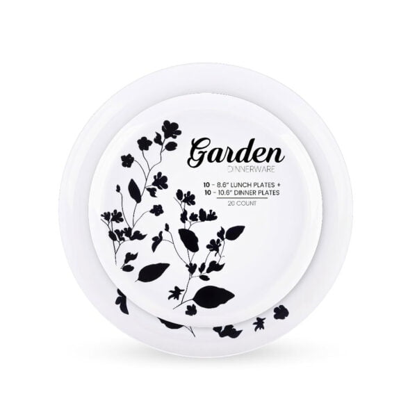 DINNERWARE WHITE/BLACK