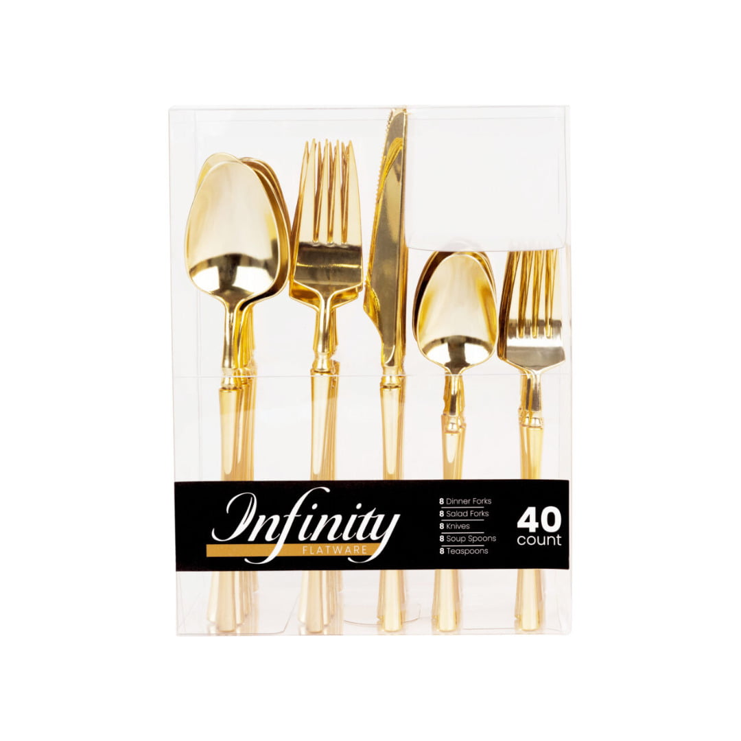INFINITY FLATWARE GOLD COMBO