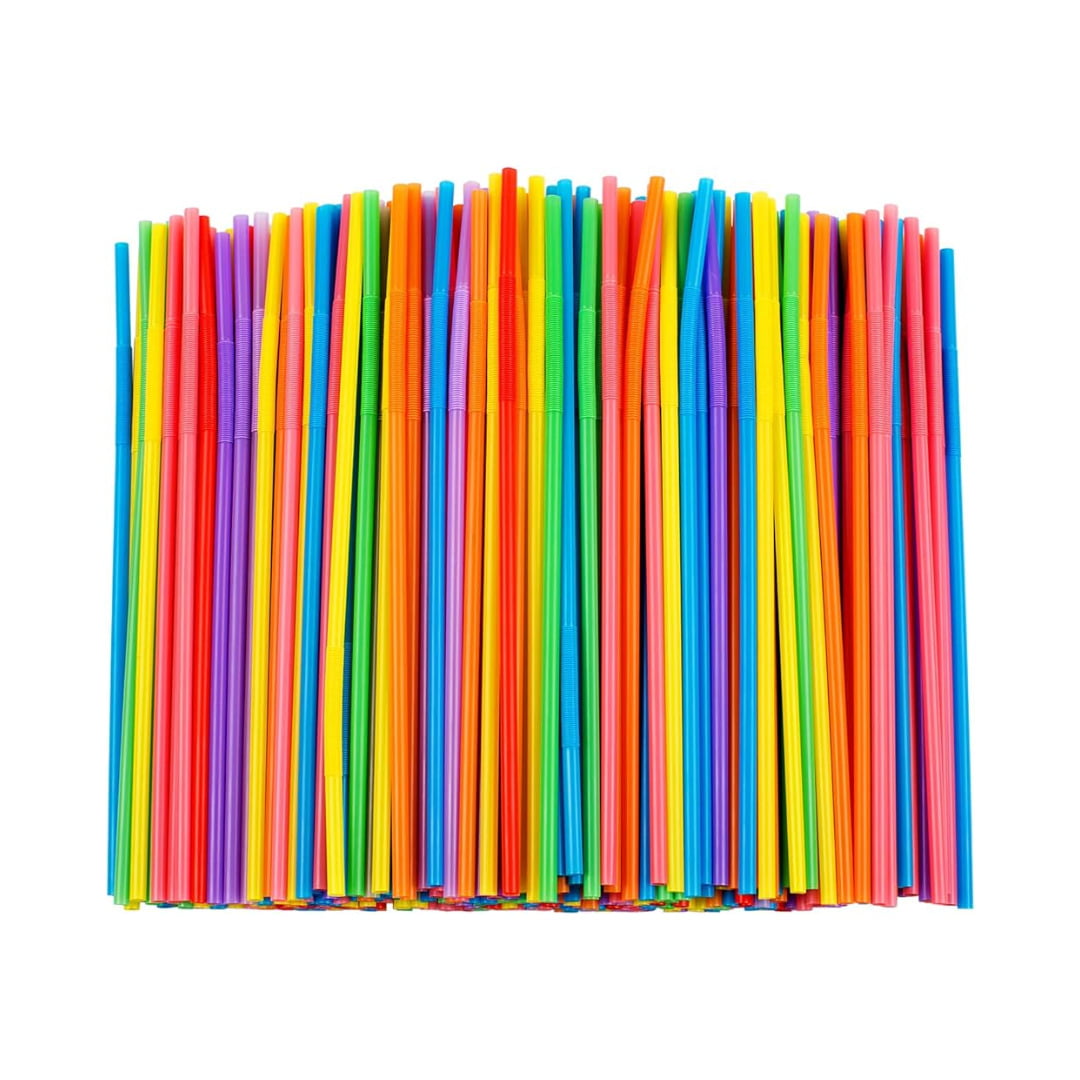 PLASTIC FLEXIBLE STRAW
