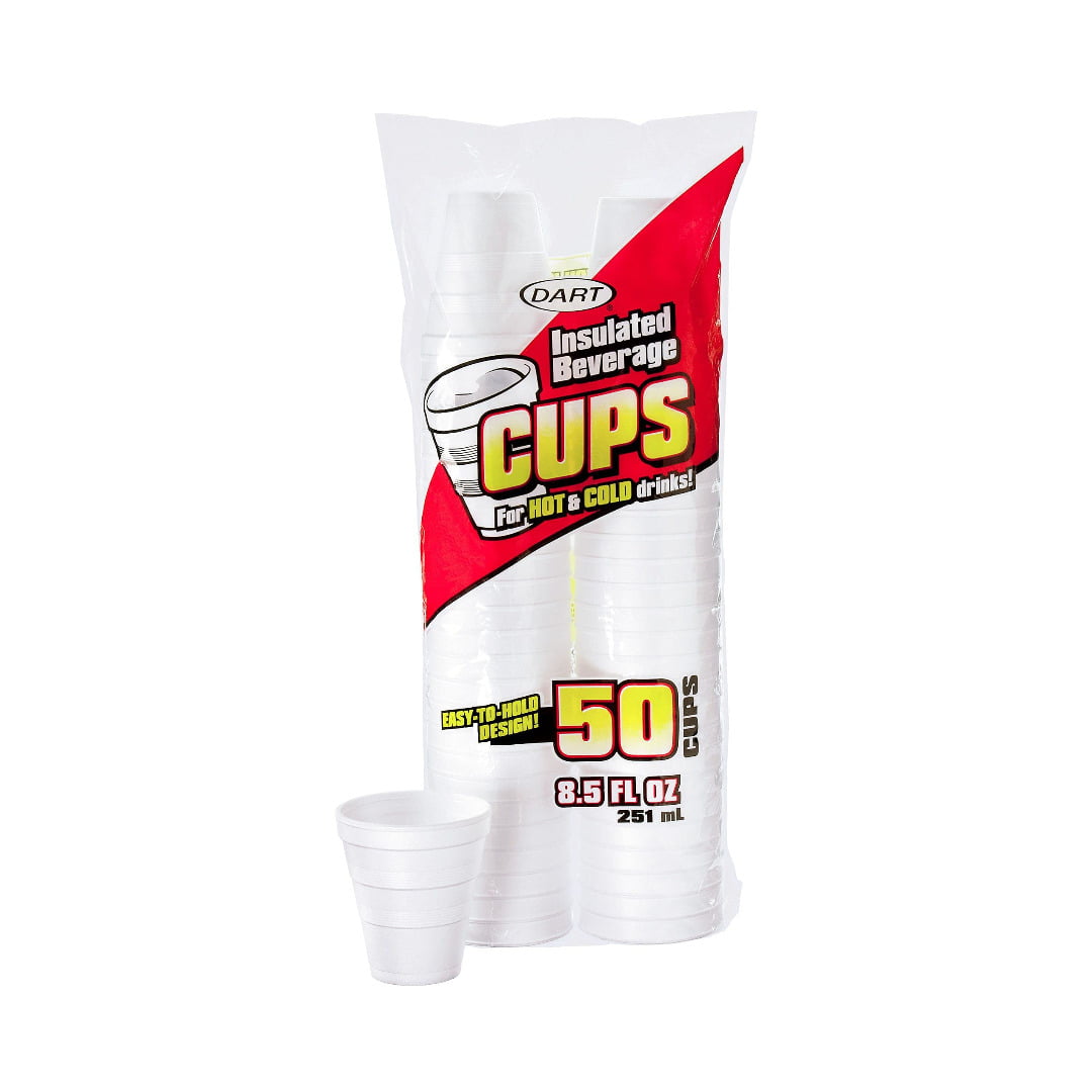 DART FOAM CUPS 8.5 OZ