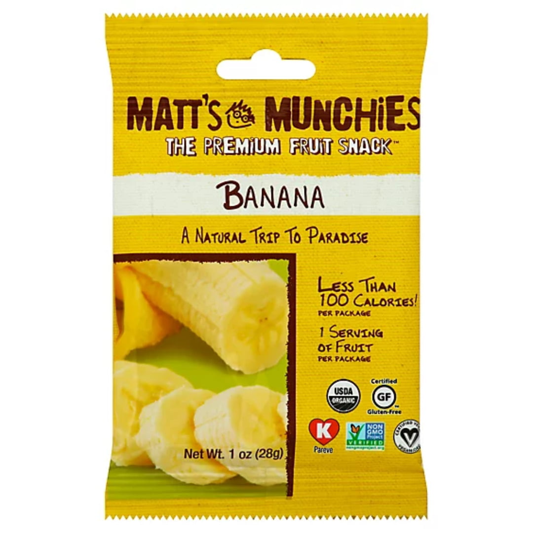 MATT'S MUNCHIES FRUIT SNACK BANANA