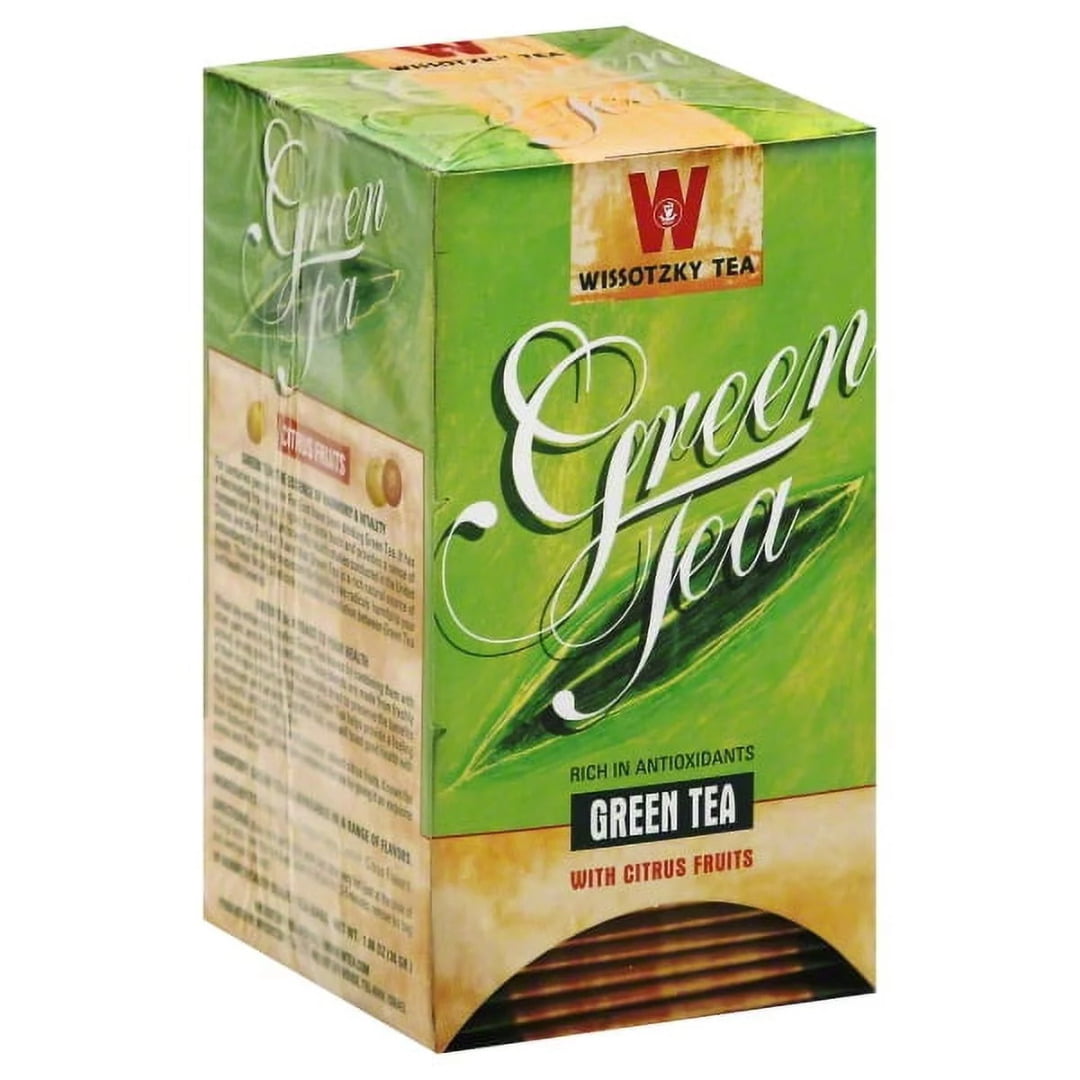WISSOTZKY TEA GREEN TEA WITH CITRUS FRUITS 20 CT