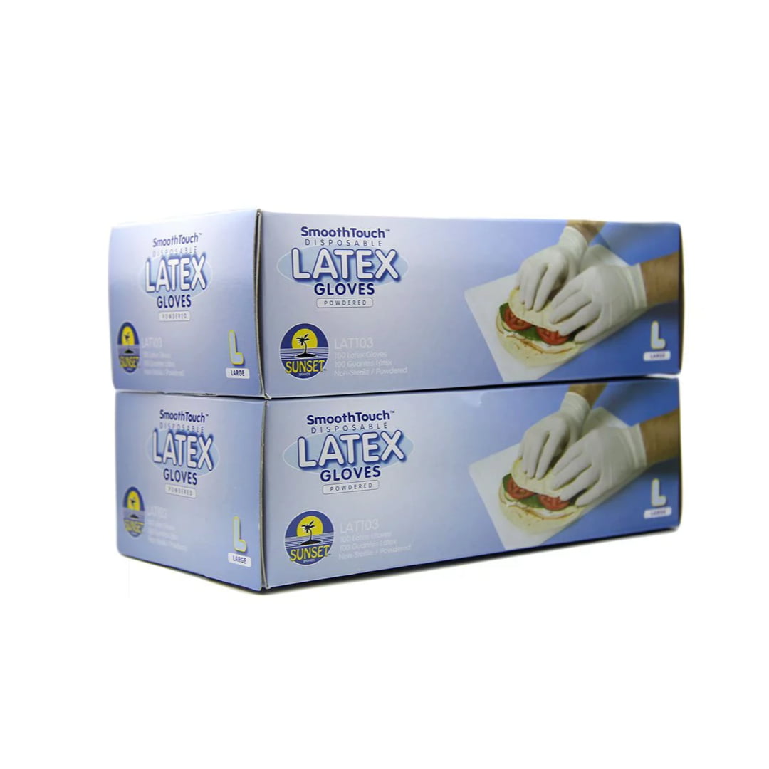 LATEX GLOVES LARGE