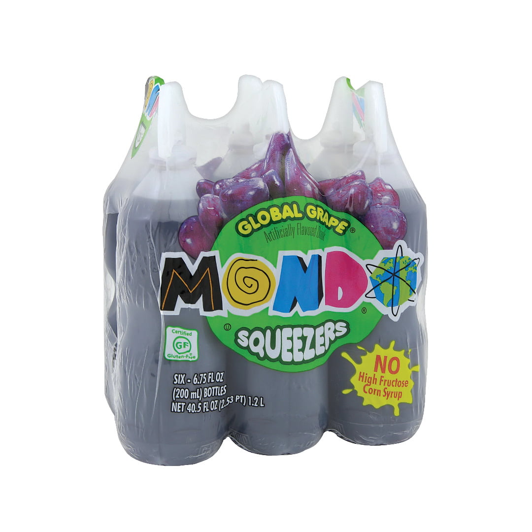 MONDO MONDO FRUIT SQUEEZE GRAPE 6 PCK