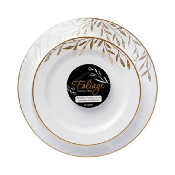 PLATES COMBO WHITE/GOLD