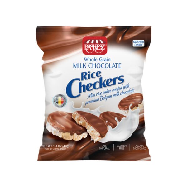 RICE CHECKERS MILK CHOC.