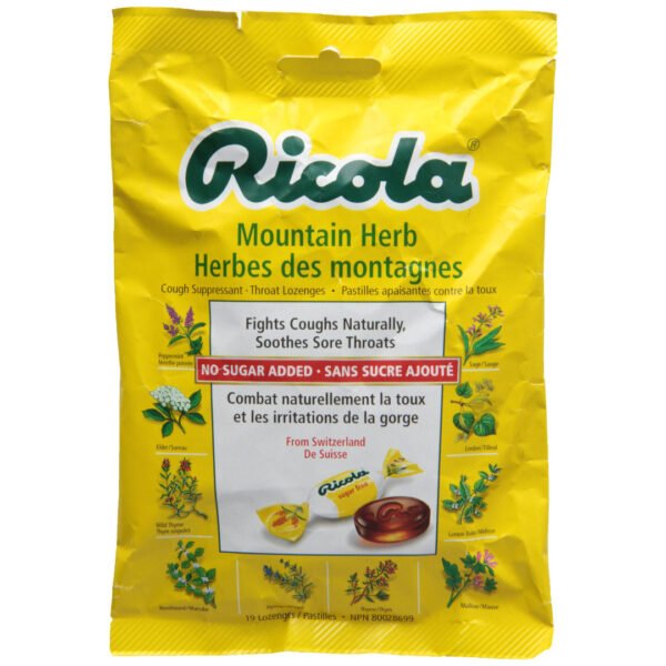 RICOLA MOUNTAIN HERBS SUGAR FREE