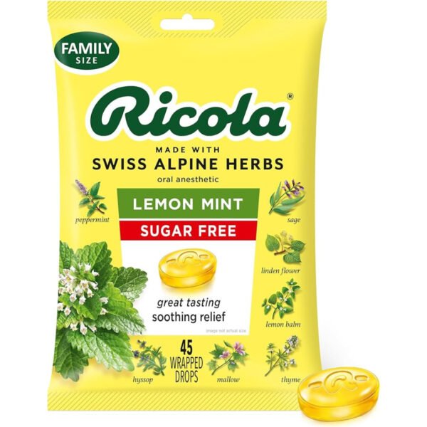 RICOLA SUGAR FREE LEMON