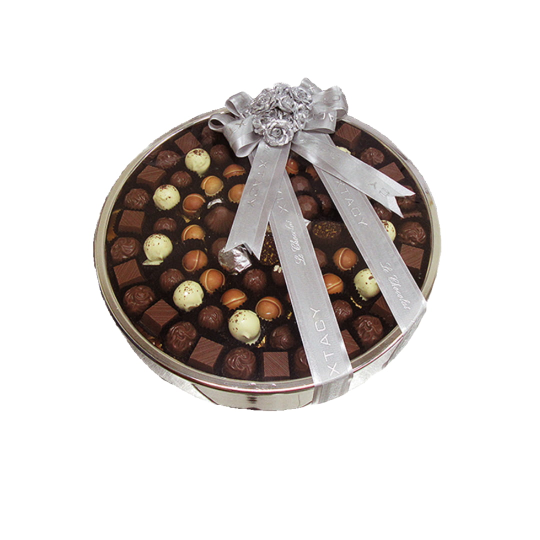 LE CHOCOLATE ROUND FANCY CHOCOLATE PLATTER