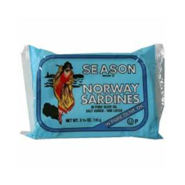 SARDINES NORWAY IN OLIVE OIL SALT