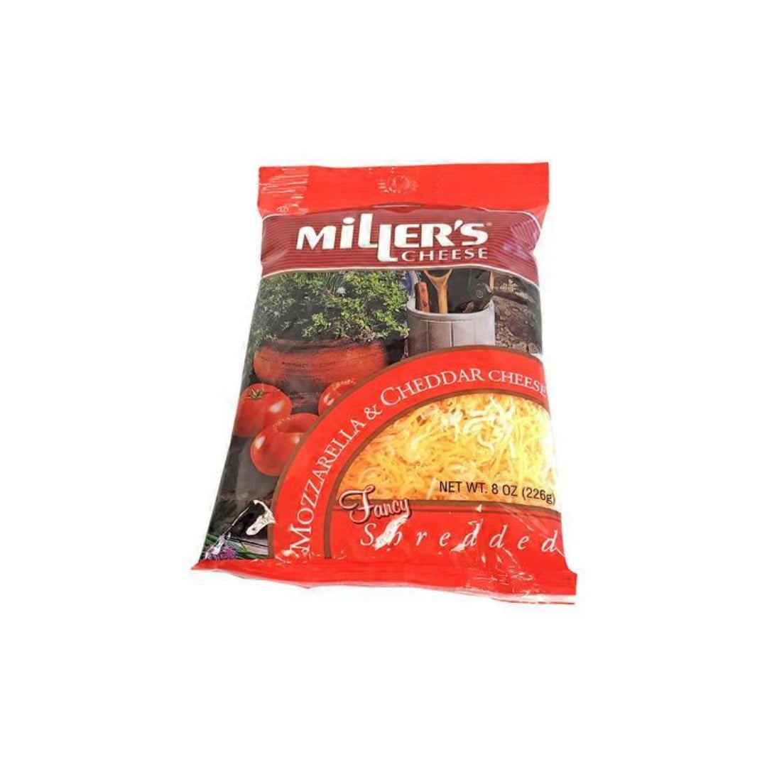 MILLERS SHREDDED MOZZARELLA & CHEDDAR CHEESE M