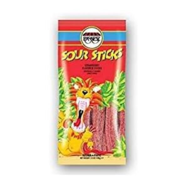 SUPER SOUR STICKS STRAWBERRY FLAVOR