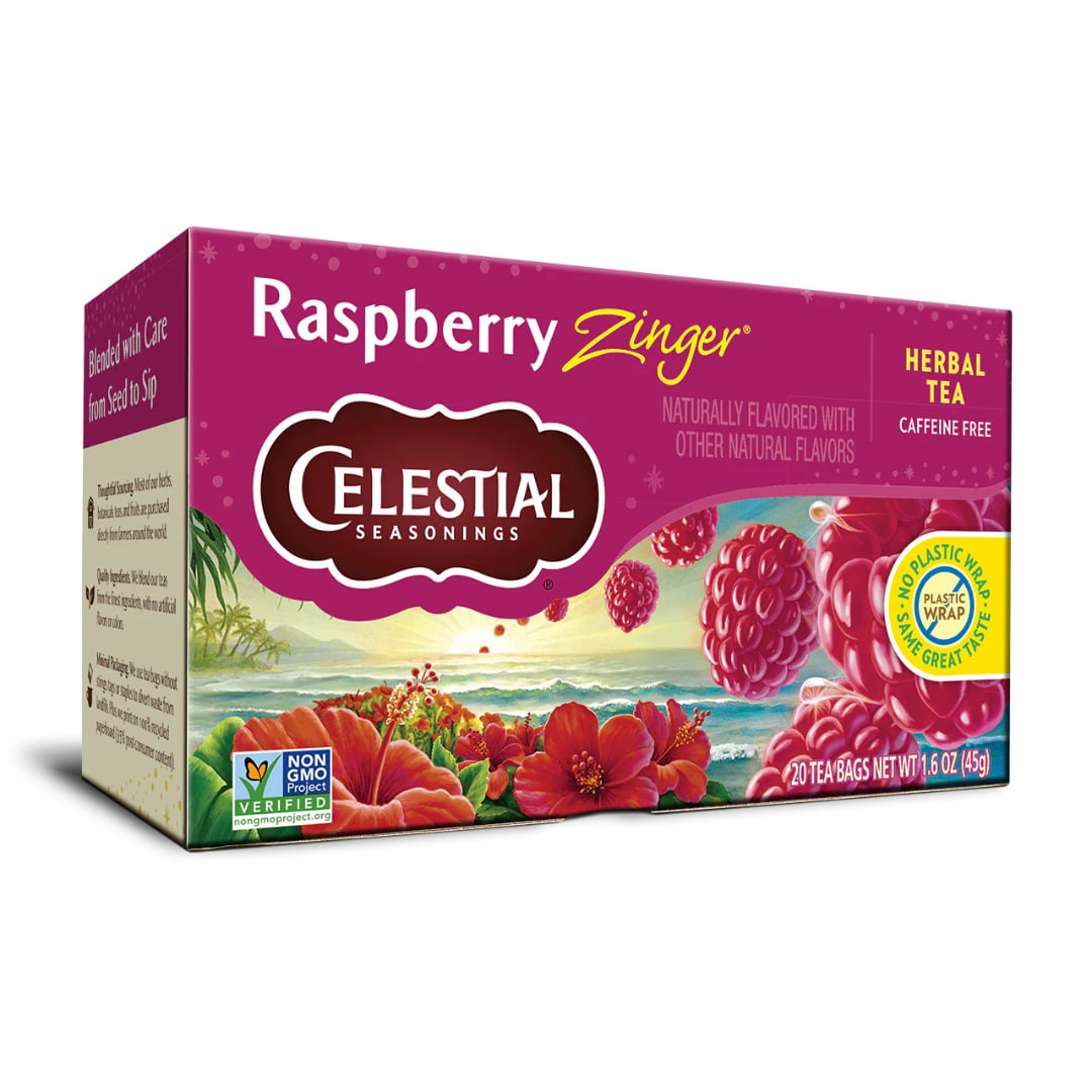 CELESTIAL TEA BAGS RASPBERRY ZINGER