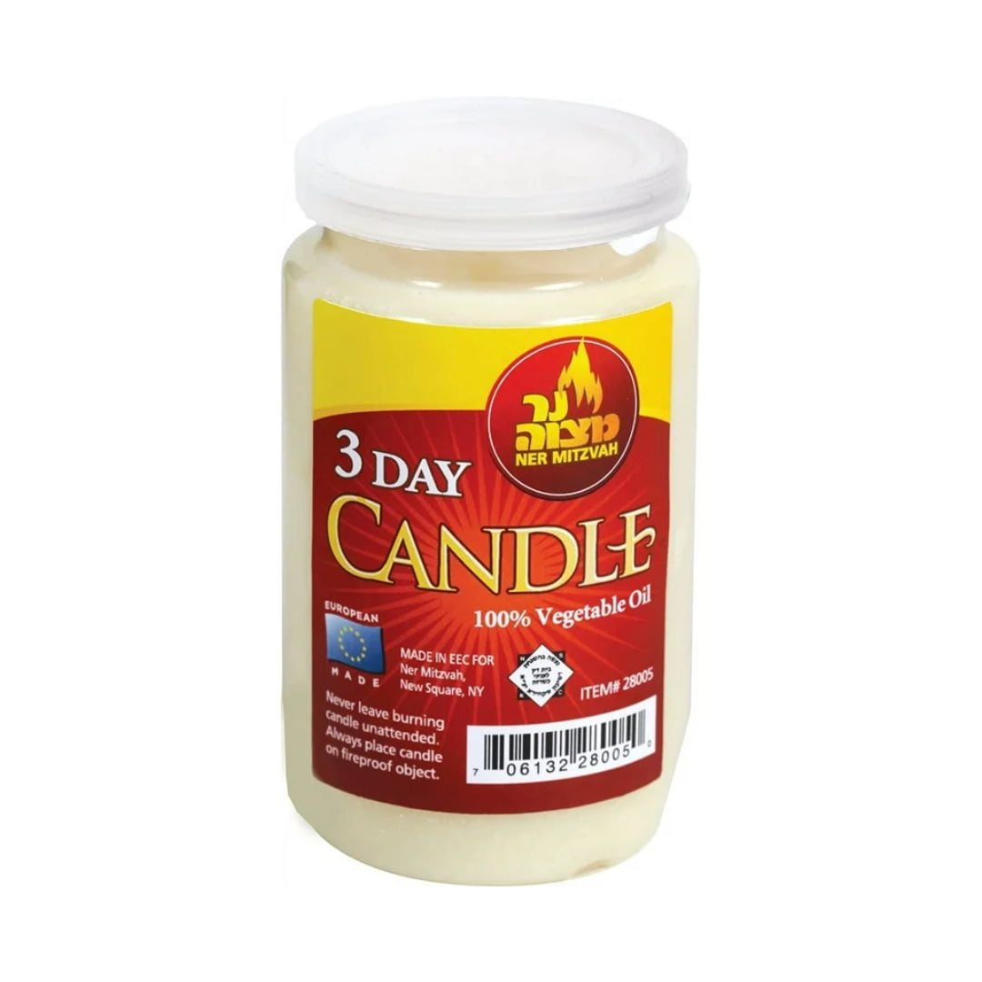 MEMORIAL CANDLE PLASTIC 3 DAY