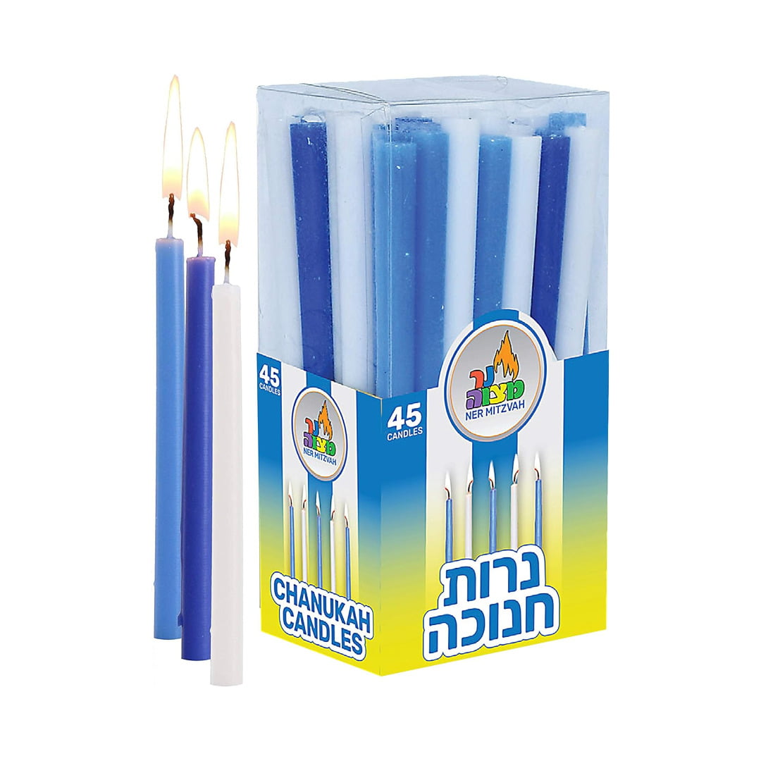 NER MITZVAH CHANUKAH CANDLES