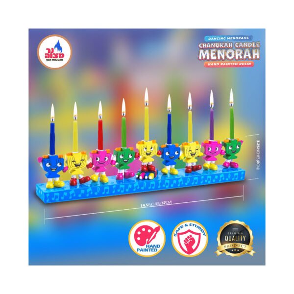 DANCING CANDLE MENORAH