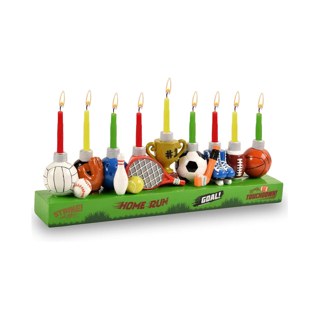 NER MITZVAH RESIN MENORAH-SPORT
