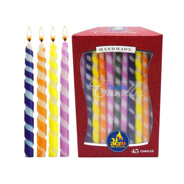 SPIRAL CHANUKAH CANDLES