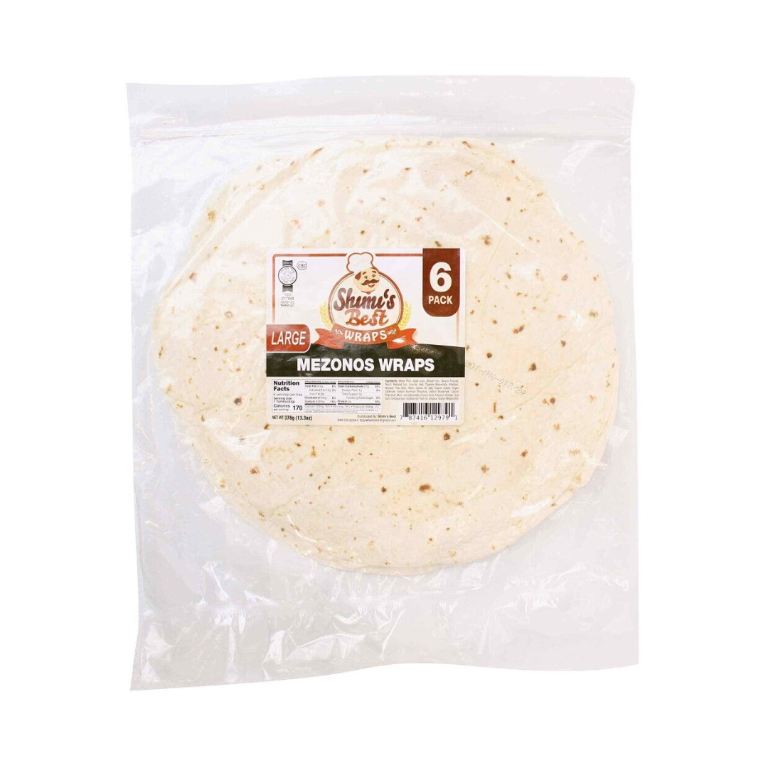 SHIMI'S BEST WHOLE WHEAT MEZONOS WRAPS