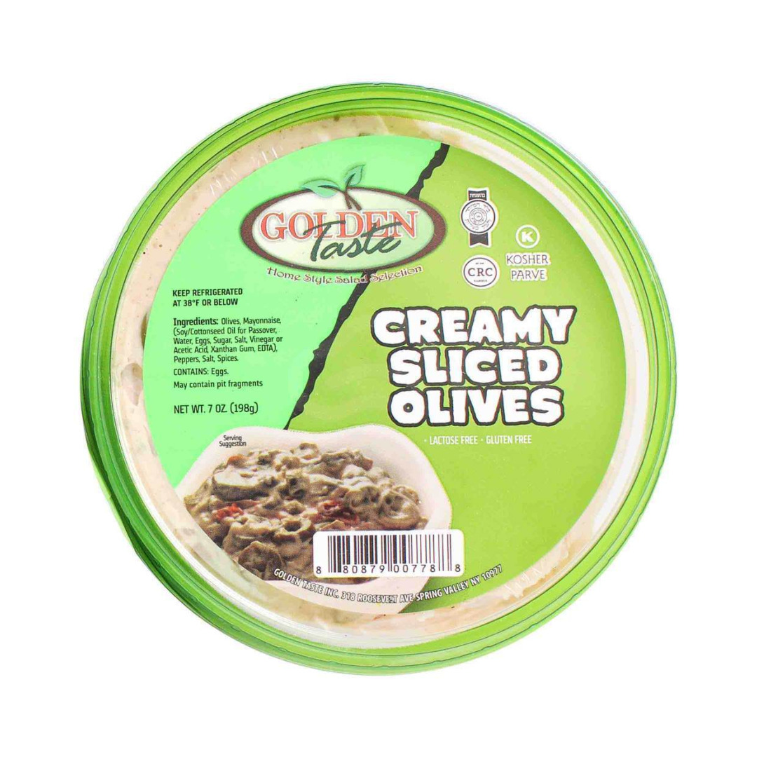 GOLDEN TASTE CREAMY SLICED OLIVES