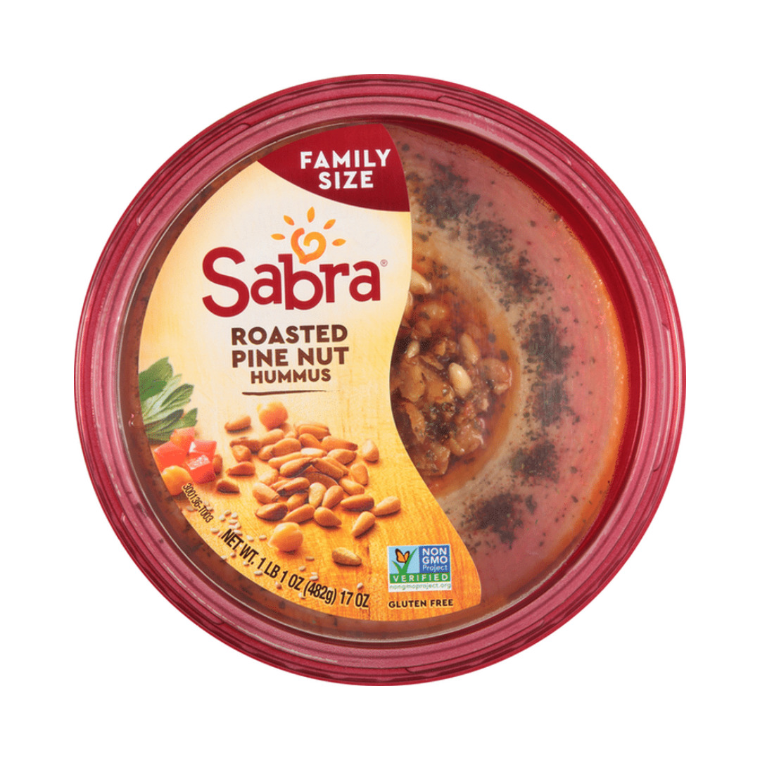 SABRA HOMMOUS WITH ROASTED PINE NUTS