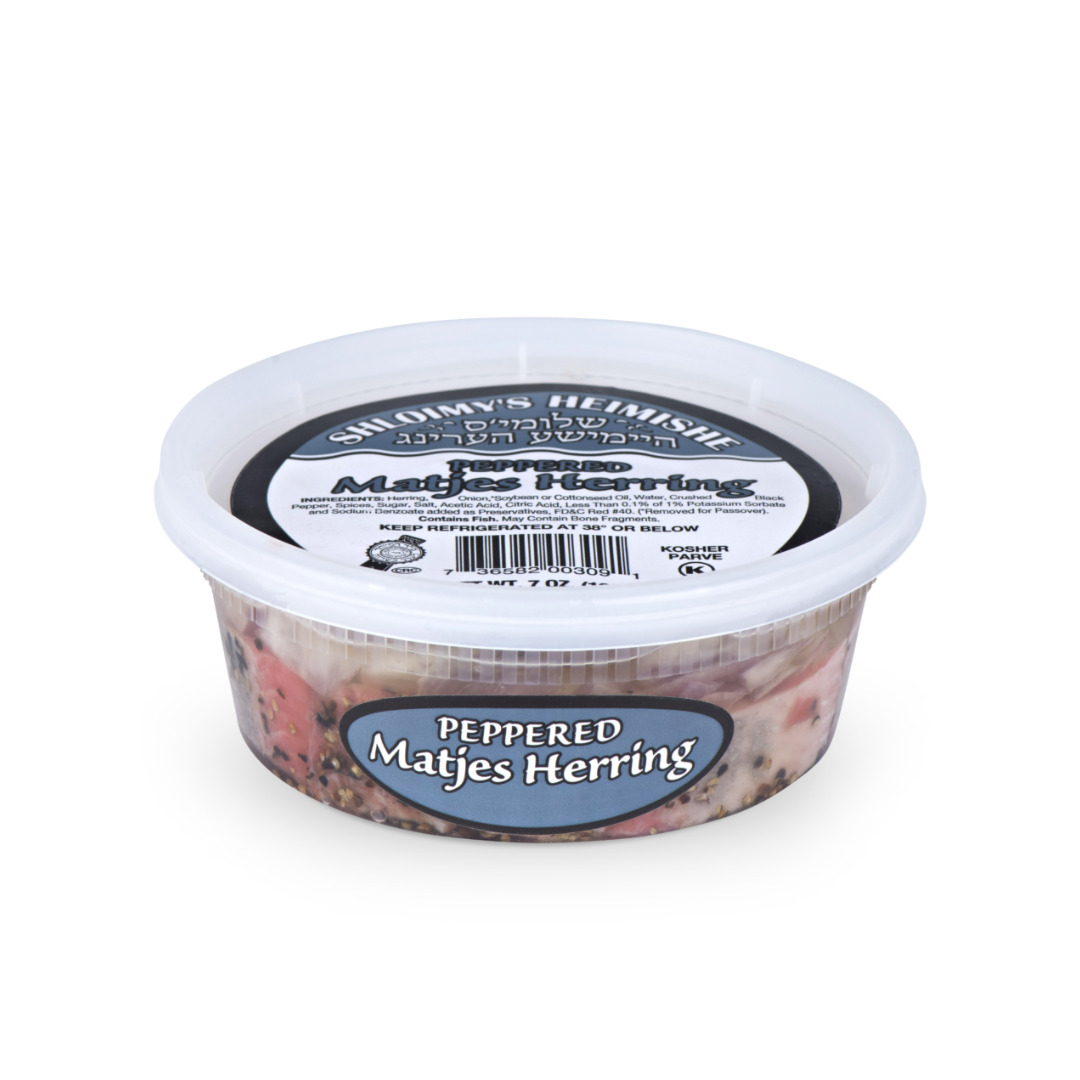 SHLOIMY'S HEIMISHE PEPPERED MATJES HERRING