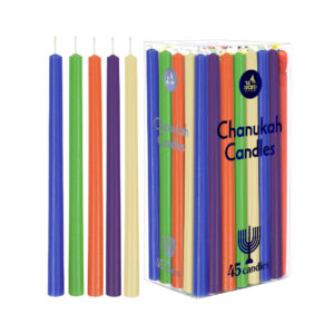 45 COLORFUL CHANUKAH CANDLES