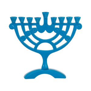 BLUE CANDLE MENORAH
