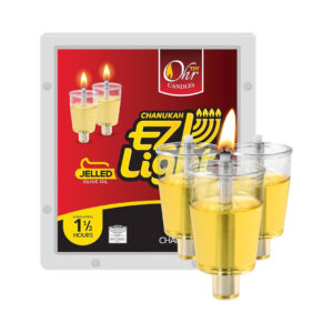 CHANUKAH LITES JELLED OLIVE OIL CANDLES