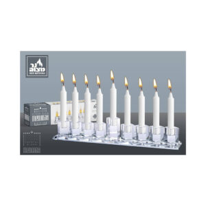 CRYSTAL CHANUKAH GLASS