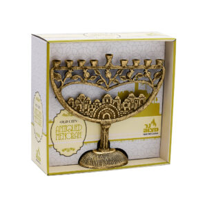 GOLD CANDLE MENORAH