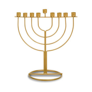 GOLD WIREFRAME MENORAH