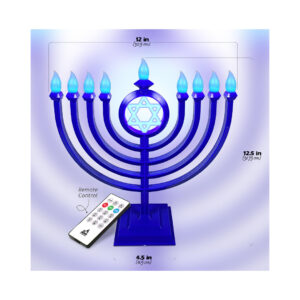 LED MENORAH CLASSIC-BLUE