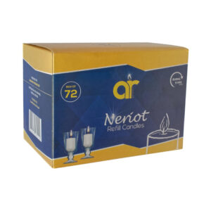 72 GLASS CANDLES 4 HRS. REFILL