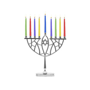 MENORAH SET CHROME