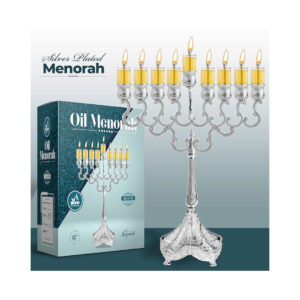 SILVER PLATEED MENORAH