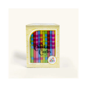 TWO TONE CHANUKAH CANDLE